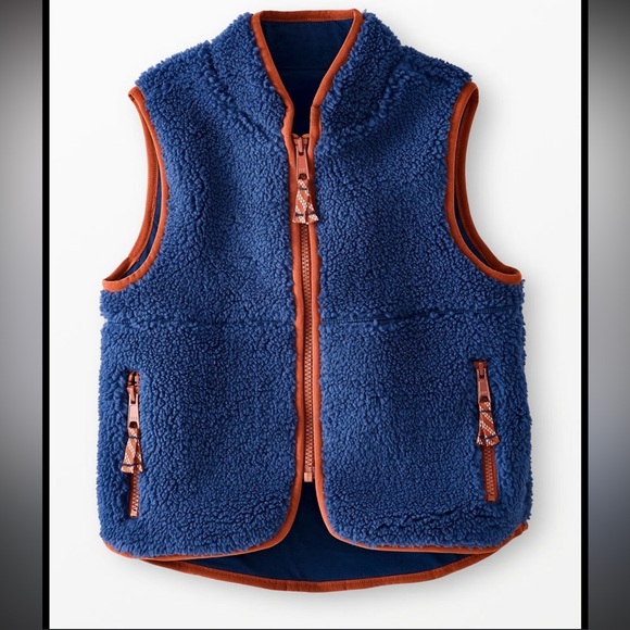 Hanna Andersson Other - Hanna Andersson Blue and Brown Kids Vest